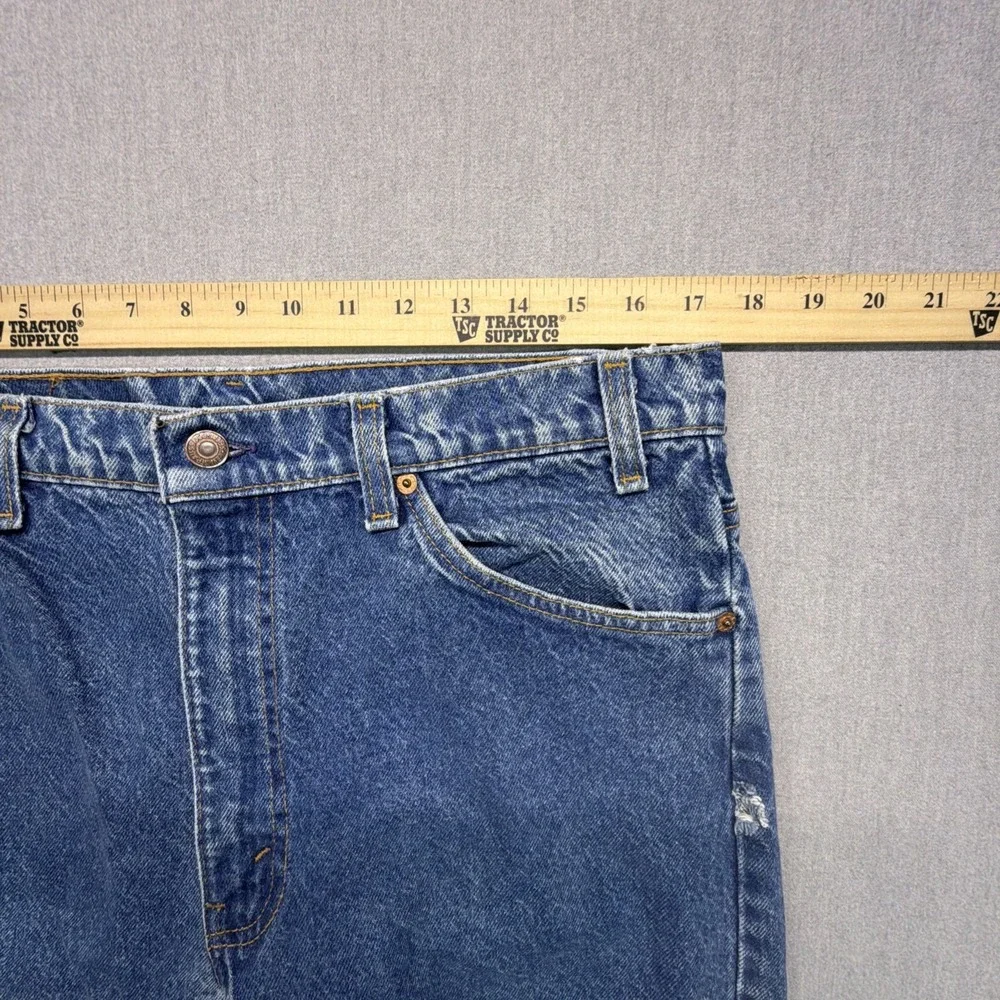 VTG Levi's 505 Orange Tab Straight Jeans Mens 36x34 (Fits 34x33) Made in USA